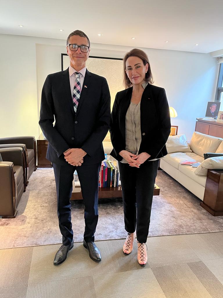 Rabat Ambassador Bauer with the owner of the "Diana Holding" Company